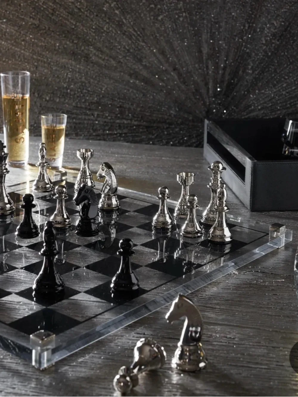 Z Gallerie Acrylic Chess